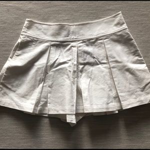 Kate Spade White Pleated Mini Skirt